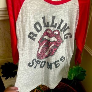 Rolling Stones 3/4 sleeve T- shirt. XL. See through